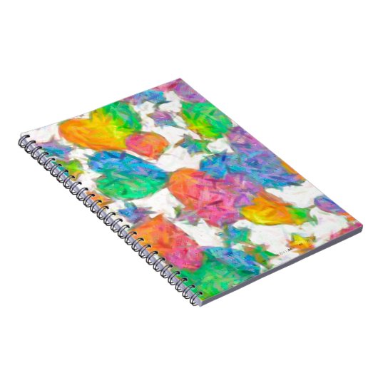 Impressionistische pasteelValentijn Harten Notitieboek (Rechterzijde)