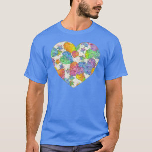 Impressionistische pasteelValentijn Harten T-shirt