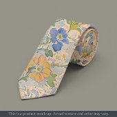 Impressionistische Pastel Bloemendassen Stropdas