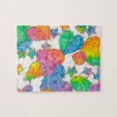 Impressionistische Pastel Valentijnsharten Legpuzzel (Horizontaal)