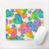 Impressionistische Pastel Valentijnsharten Muismat (Met muis)