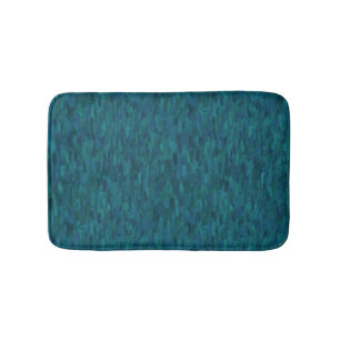Impressionistische penseelstreken, marineblauw, tu badmat