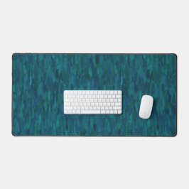 Impressionistische penseelstreken, marineblauw, tu bureaumat