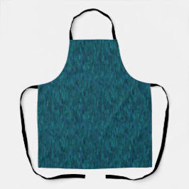 Impressionistische penseelstreken, marineblauw, tu schort