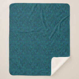 Impressionistische penseelstreken, marineblauw, tu sherpa deken