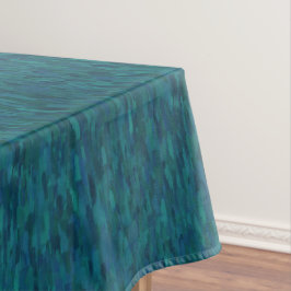 Impressionistische penseelstreken, marineblauw, tu tafelkleed