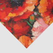 Impressionistische Pig Poppy Flowers Decoupage Tissuepapier (Detail)