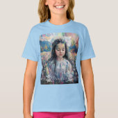 Impressionistische Portret Meisjes T-shirt (Voorkant)