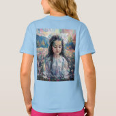 Impressionistische Portret Meisjes T-shirt (Achterkant)