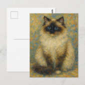 Impressionistische Ragdoll Briefkaart (Voorkant / Achterkant)