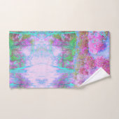 Impressionistische roze en Turquoise Abstracte tui Bad Handdoek (Handdoek)