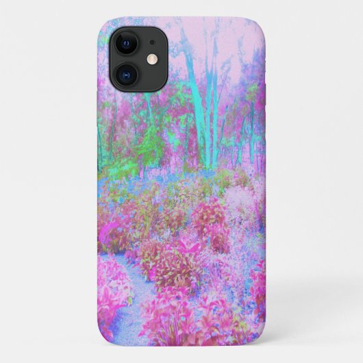 Impressionistische roze en Turquoise Abstracte tui Case-Mate iPhone Case (Achterkant)