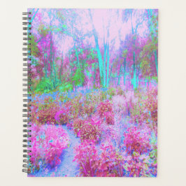 Impressionistische roze en Turquoise Abstracte tui Planner