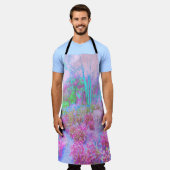 Impressionistische roze en Turquoise Abstracte tui Schort (Gedragen)