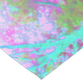 Impressionistische roze en Turquoise Abstracte tui Tafelkleed (Gekanteld)