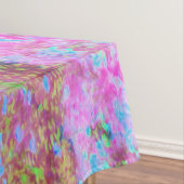 Impressionistische roze en Turquoise Abstracte tui Tafelkleed (Voorbeeld)