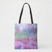 Impressionistische roze en Turquoise Abstracte tui Tote Bag (Voorkant)