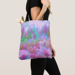 Impressionistische roze en Turquoise Abstracte tui Tote Bag