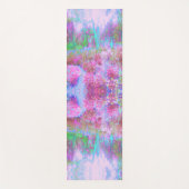 Impressionistische roze en Turquoise Abstracte tui Yogamat (Voorkant)