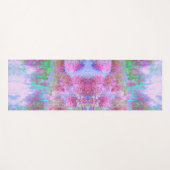 Impressionistische roze en Turquoise Abstracte tui Yogamat (Voorkant (horizontaal))