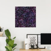 Impressionistische rozen poster (Thuiskantoor)