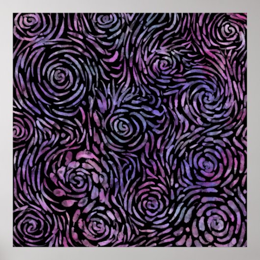 Impressionistische rozen poster (Voorkant)