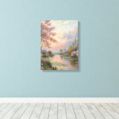 impressionistische schilderkunst canvas print (Insitu (Houten vloer))