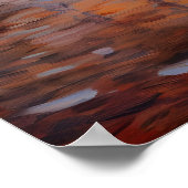 Impressionistische schoonheid: strand, palmen en z poster (Hoek)