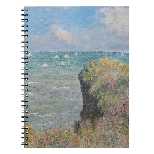 Impressionistische Seaside Cliff Spiral Notitieboe Notitieboek (Voorkant)