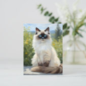 Impressionistische sereniteit De Ragdoll Briefkaart (Staand voorkant)