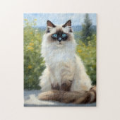 Impressionistische sereniteit De Ragdoll Legpuzzel (Verticaal)
