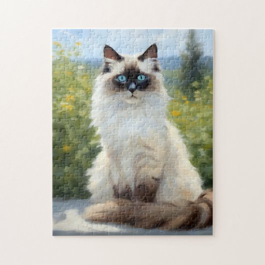 Impressionistische sereniteit De Ragdoll Legpuzzel (Verticaal)