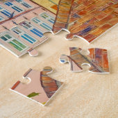 Impressionistische stadsgezicht in Glueckstadt met Legpuzzel (Zijkant)