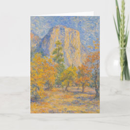 Impressionistische stijl 'El Capitan vanuit Yosemi Kaart