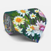 Impressionistische stijl Wildflower Meadow Stropdas (Opgerold)