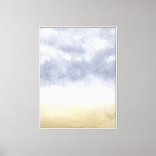Impressionistische strandstorm canvas afdruk (Voorkant)