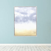 Impressionistische strandstorm canvas afdruk (Insitu (Houten vloer))