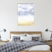 Impressionistische strandstorm canvas afdruk (Insitu (Slaapkamer))