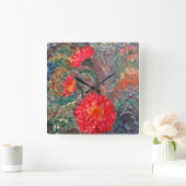 Impressionistische tuin vierkante klok (Huis)