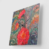 Impressionistische tuin vierkante klok (Hoek)