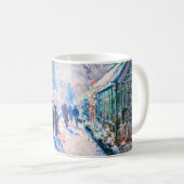 Impressionistische Tuinkunst Mok Winterpad Scene (Voorkant rechts)