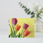 Impressionistische Tulpenskaart Briefkaart (Staand voorkant)