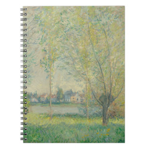 Impressionistische Village Landscape Spiral Notiti Notitieboek