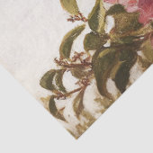 Impressionistische vlinder en roze bloemen Decoupa Tissuepapier (Detail)