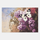 Impressionistische vlindertuin schilderij Decoupag Inpakpapier Vel (Voorkant 3)