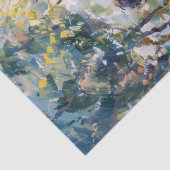 Impressionistische vrouw met een picknick decoupag tissuepapier (Detail)