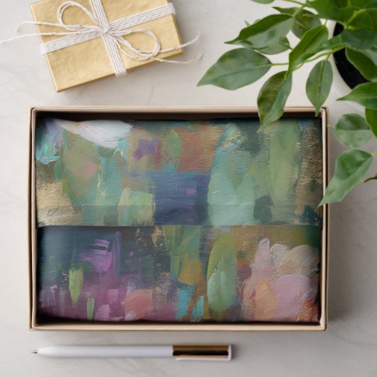 Impressionistische Water Lily Pond Decoupage Tissuepapier (Geschenk)