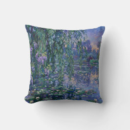 Impressionistische Waterlelies en Treurwilg Kussen