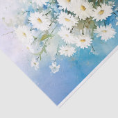 Impressionistische Waterverf Daisies in een Vaas Tissuepapier (Detail)