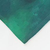 Impressionistische Waterverf Tropical Island Scene Fleece Deken (Hoek)